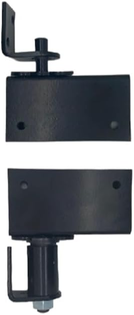Commercial Grade Gravity Double Action Pivot Hinge with Box Clamps- Door Hinge for Saloon, Swinging & Cafe Doors - Heavy Duty Hinges Hardware with Hold Open Feature (Black, 1 Pack)