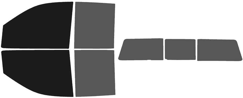 The Tint Effect Precut Window Tint Kit Compatible with GMC Sierra 2500 & 3500 HD Double Cab (2020-2026)(5% Front / 30% Rear / 3 piece Slider) Automotive Film