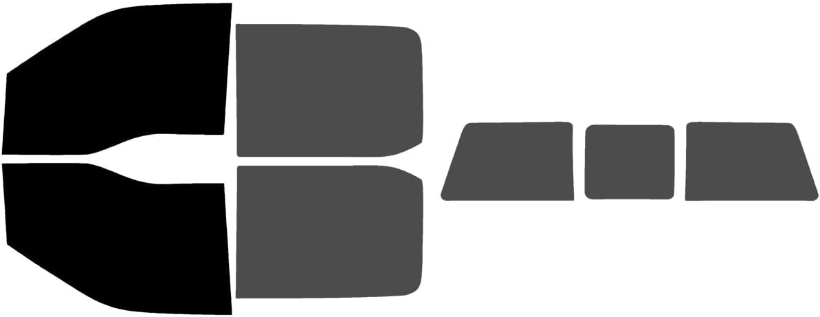 The Tint Effect Precut Window Tint Kit Compatible with Ford F-150 Crew Cab Truck (2015-2020) (Full Truck Includes: 5% Front Doors / 30% Rear Doors & 3 piece Slider Rear Windshield) Automotive Film