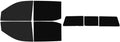 The Tint Effect Precut Window Tint Kit Compatible with Chevrolet Silverado 1500 Crew Cab (2019-2026) 4th Generation (15% Front / 5% Rear / 3 piece Slider) Automotive Film