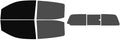 The Tint Effect Precut Window Tint Kit Compatible with Chevrolet Colorado Crew Cab 2015-2022 (Full Truck Includes: 5% Front / 30% Rear & 3 piece Slider Rear Windshield) Automotive Film