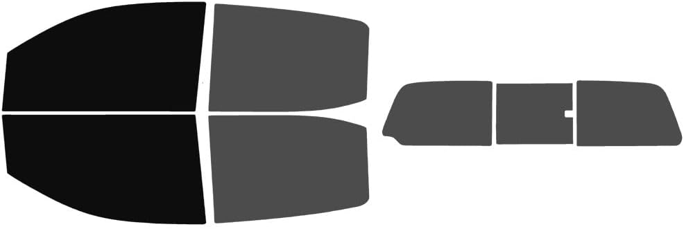 The Tint Effect Precut Window Tint Kit Compatible with Chevrolet Colorado Crew Cab 2015-2022 (Full Truck Includes: 5% Front / 30% Rear & 3 piece Slider Rear Windshield) Automotive Film