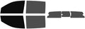 The Tint Effect Precut Window Tint Kit Compatible with Ford Ranger (2024-2026) Crew Cab Truck (5% Front / 30% Rear / 3 Piece Manuel Slider) Automotive Film