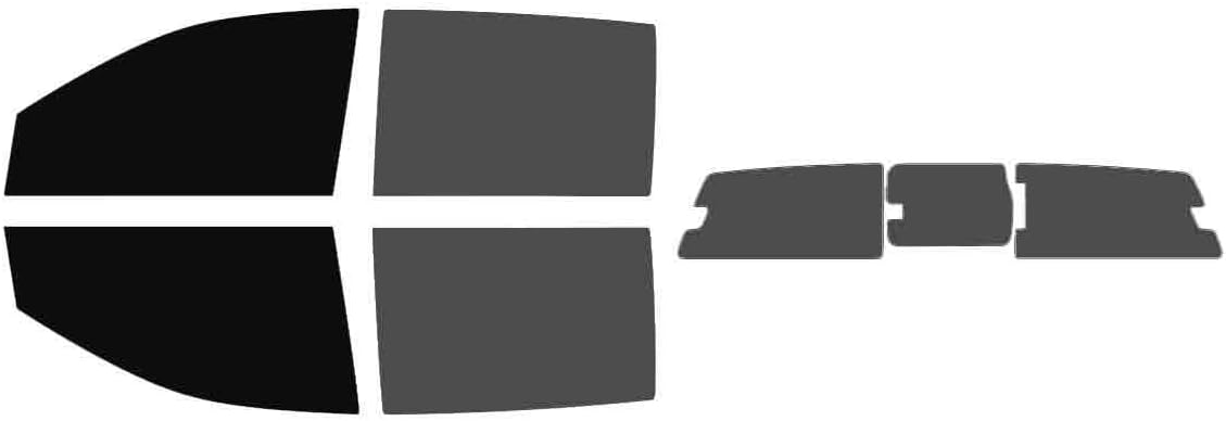 The Tint Effect Precut Window Tint Kit Compatible with Ford Ranger (2024-2026) Crew Cab Truck (5% Front / 30% Rear / 3 Piece Manuel Slider) Automotive Film