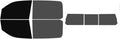 The Tint Effect Precut Window Tint Kit Compatible with Ram 1500 Crew Cab Truck (2019-2026) 5th Generation (5% Front / 30% Rear / 3 piece Rear Windshield) Automotive Film