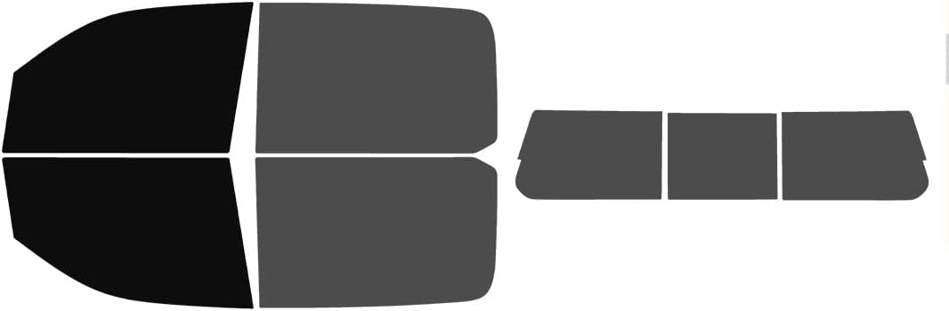 The Tint Effect Precut Window Tint Kit Compatible with Ram 1500 Crew Cab Truck (2019-2026) 5th Generation (5% Front / 30% Rear / 3 piece Rear Windshield) Automotive Film