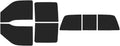 The Tint Effect Precut Window Tint Kit Compatible with Ford F-250 F-350 Super Duty Crew Cab Truck (1999-2007)(Full: 3 piece Power Slider Rear: 15%) Automotive Film