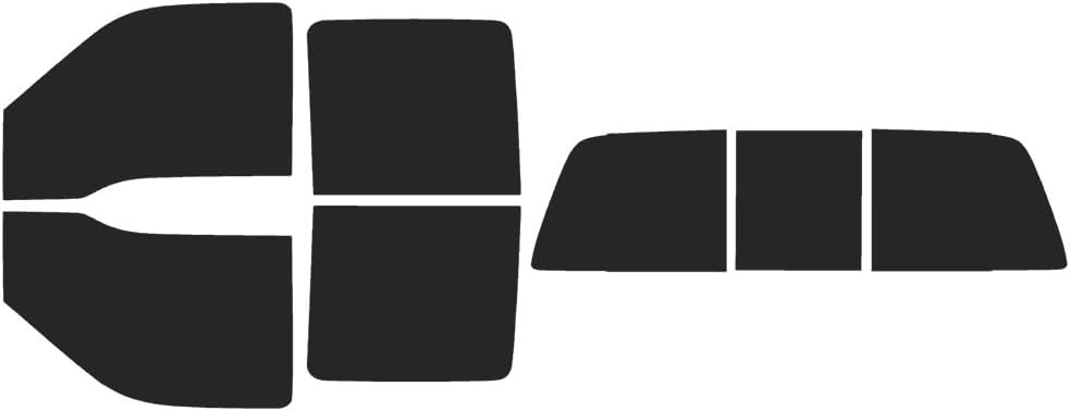 The Tint Effect Precut Window Tint Kit Compatible with Ford F-250 F-350 Super Duty Crew Cab Truck (1999-2007)(Full: 3 piece Power Slider Rear: 15%) Automotive Film