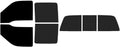 The Tint Effect Precut Window Tint Kit Compatible with Ford F-250 F-350 Super Duty Crew Cab Truck (1999-2007)(Full: 5% Front / 15% Rear & 3 piece Power) Automotive Film