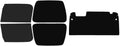 The Tint Effect Precut Window Tint Kit Compatible with Jeep Wrangler TJ Hardtop 2-Door (1996-2006) (Full Includes: 15% Front Doors / 5% Rear Doors and Rear Windshield) Automotive Film