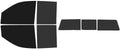 The Tint Effect Precut Window Tint Kit Compatible with GMC Sierra 2500 & 3500 HD Double Cab (2020-2026)(5% Front / 15% Rear / 3 piece Slider) Automotive Film