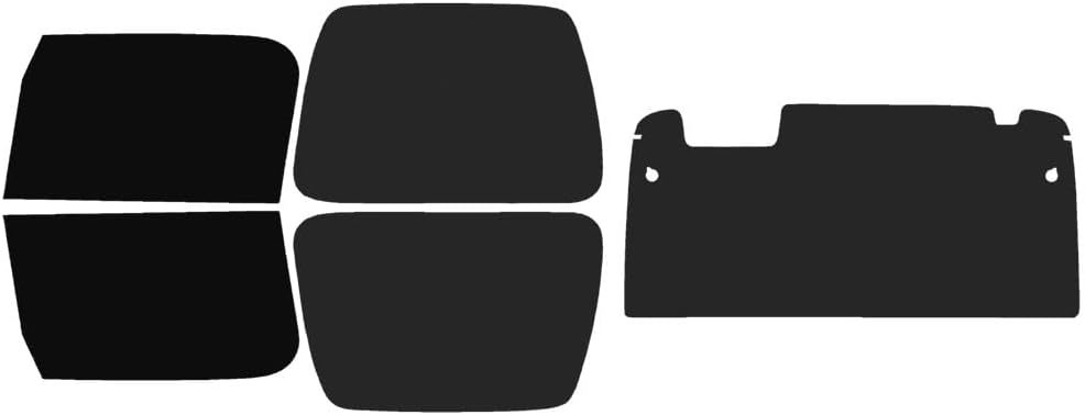 The Tint Effect Precut Window Tint Kit Compatible with Jeep Wrangler TJ Hardtop 2-Door (1996-2006) (Full Includes: 5% Front Doors / 15% Rear Doors and Rear Windshield) Automotive Film