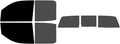 The Tint Effect Precut Window Tint Kit Compatible with Chevrolet Silverado 2500 3500 HD Double Cab (2015-2019) (Full Truck 5% Front / 30% Rear and 3 piece Slider) Automotive Film