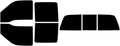 The Tint Effect Precut Window Tint Kit Compatible with Ford F-250 F-350 Super Duty Crew Cab Truck (1999-2007)(Full: 3 piece Power Slider Rear: 5%) Automotive Film