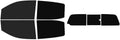The Tint Effect Precut Window Tint Kit Compatible with Chevrolet Colorado Crew Cab 2015-2022 (Full Truck Includes: 15% Front / 5% Rear & 3 piece Slider Rear Windshield) Automotive Film