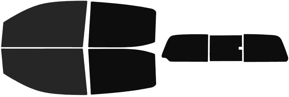 The Tint Effect Precut Window Tint Kit Compatible with Chevrolet Colorado Crew Cab 2015-2022 (Full Truck Includes: 15% Front / 5% Rear & 3 piece Slider Rear Windshield) Automotive Film