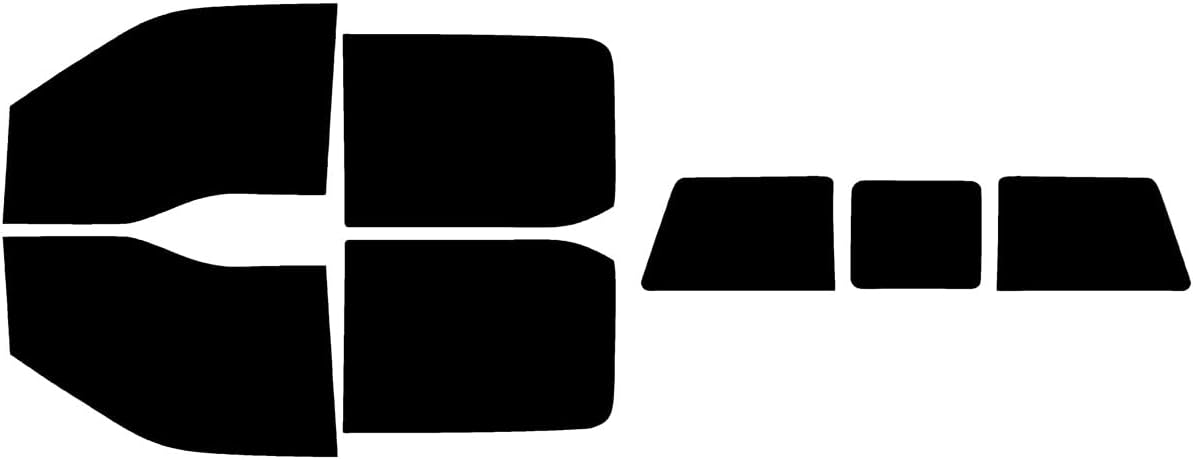 The Tint Effect Precut Window Tint Kit Compatible with Ford F-250 F-350 Super Duty Crew Cab (2017-2026)(Full Truck with 3 piece Slider Rear: 5%) Automotive Film
