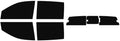 The Tint Effect Precut Window Tint Kit Compatible with Ford Ranger (2024-2026) Crew Cab Truck (with 3 Piece Manuel Slider Rear: 5%) Automotive Film