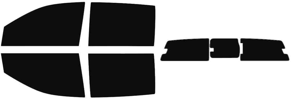 The Tint Effect Precut Window Tint Kit Compatible with Ford Ranger (2024-2026) Crew Cab Truck (with 3 Piece Manuel Slider Rear: 5%) Automotive Film
