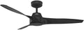 Hunter Fan 52 Inch Matte Black Ceiling Fan with 3 Blades, Indoor/Outdoor Ceiling Fan for Living Room, Bedroom, Farmhouse, Kitchen, Patio (Renewed)