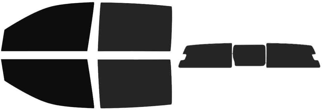 The Tint Effect Precut Window Tint Kit Compatible with Ford Ranger (2024-2026) Crew Cab Truck (5% Front / 15% Rear / 3 Piece Power Slider) Automotive Film