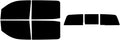 The Tint Effect Precut Window Tint Kit Compatible with Chevrolet Silverado 2500 3500 HD Crew Cab (2015-2019) (Full Truck with 3 piece Slider Rear: 5%) Automotive Film