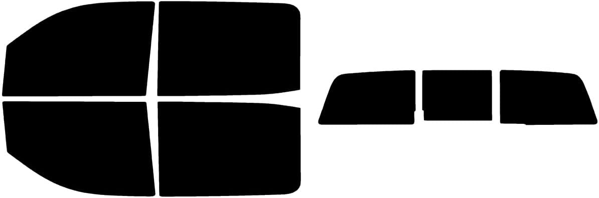 The Tint Effect Precut Window Tint Kit Compatible with Chevrolet Silverado 2500 3500 HD Crew Cab (2015-2019) (Full Truck with 3 piece Slider Rear: 5%) Automotive Film