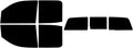 The Tint Effect Precut Window Tint Kit Compatible with Chevrolet Silverado 2500 3500 HD Double Cab (2015-2019) (Full Truck with 3 piece Slider Rear: 5%) Automotive Film