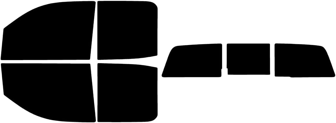 The Tint Effect Precut Window Tint Kit Compatible with Chevrolet Silverado 2500 3500 HD Double Cab (2015-2019) (Full Truck with 3 piece Slider Rear: 5%) Automotive Film