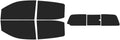 The Tint Effect Precut Window Tint Kit Compatible with Chevrolet Colorado Crew Cab 2015-2022 (Full Truck with 3 piece Slider Rear: 15%) Automotive Film