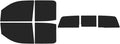 The Tint Effect Precut Window Tint Kit Compatible with Chevrolet Silverado 2500 3500 HD Double Cab (2015-2019) (Full Truck with 3 piece Slider Rear: 15%) Automotive Film