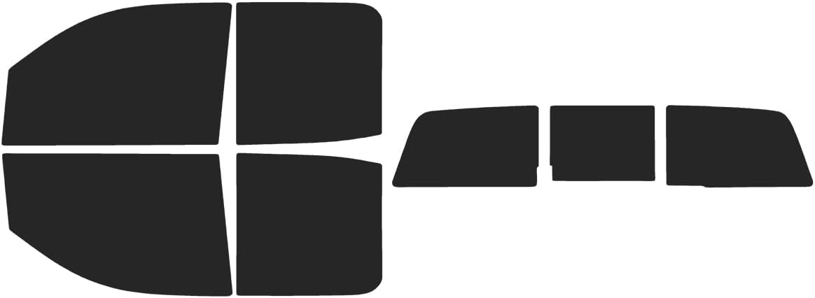 The Tint Effect Precut Window Tint Kit Compatible with Chevrolet Silverado 2500 3500 HD Double Cab (2015-2019) (Full Truck with 3 piece Slider Rear: 15%) Automotive Film