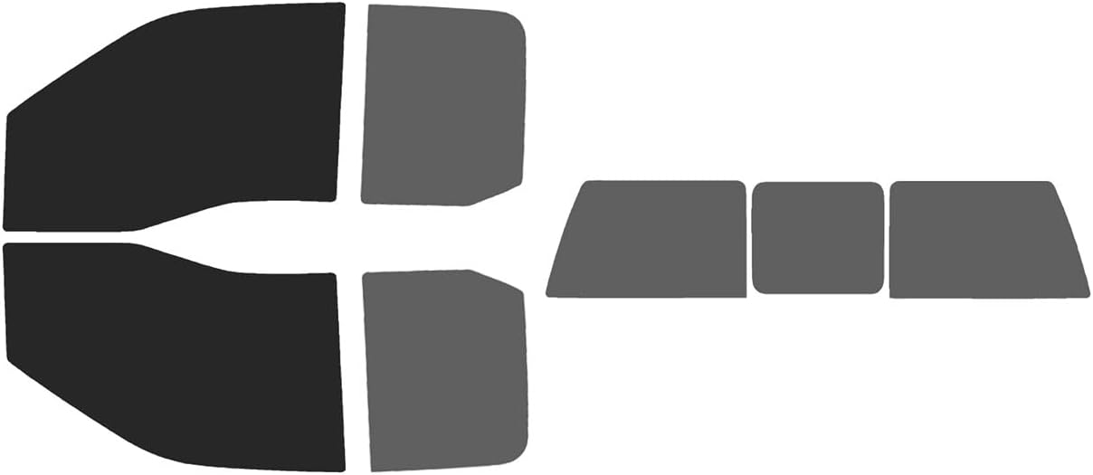 The Tint Effect Precut Window Tint Kit Compatible with Ford F-150 SuperCab Extended Cab Truck (2021-2026)(Full Truck Includes: 5% Front Doors / 30% Rear Doors / 3 piece Slider) Automotive Film