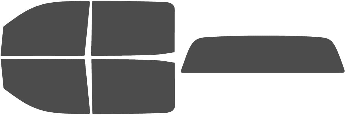 The Tint Effect Precut Window Tint Kit Compatible with Chevrolet Silverado 2500 3500 HD Crew Cab (2015-2019) (Full Truck with Solid Rear: 30%) Automotive Film