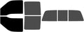 The Tint Effect Precut Window Tint Kit Compatible with Ford F-250 F-350 Super Duty Crew Cab Truck (1999-2007)(Full: 5% Front / 30% Rear & 3 piece Power) Automotive Film