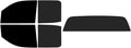 The Tint Effect Precut Window Tint Kit Compatible with Chevrolet Silverado 2500 3500 HD Double Cab (2015-2019) (Full Truck 5% Front / 15% Rear & Solid Rear) Automotive Film