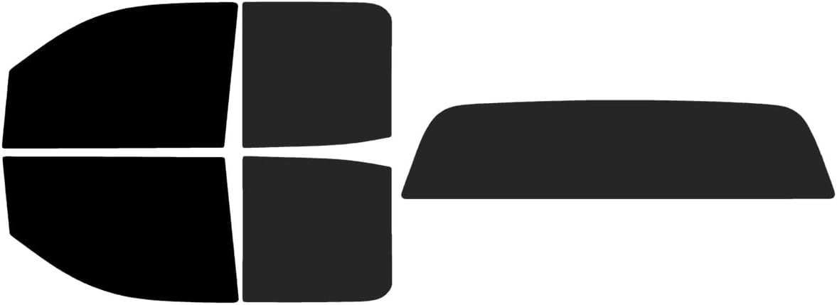 The Tint Effect Precut Window Tint Kit Compatible with Chevrolet Silverado 2500 3500 HD Double Cab (2015-2019) (Full Truck 5% Front / 15% Rear & Solid Rear) Automotive Film