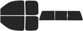 The Tint Effect Precut Window Tint Kit Compatible with GMC Sierra 1500 Double Cab Truck (2007-2013)(Full Truck with 3 piece Slider Rear: 15%) Automotive Film