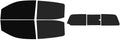 The Tint Effect Precut Window Tint Kit Compatible with Chevrolet Colorado Crew Cab 2015-2022 (Full Truck Includes: 5% Front / 15% Rear & 3 piece Slider Rear Windshield) Automotive Film
