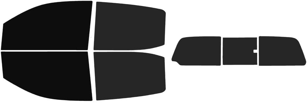 The Tint Effect Precut Window Tint Kit Compatible with Chevrolet Colorado Crew Cab 2015-2022 (Full Truck Includes: 5% Front / 15% Rear & 3 piece Slider Rear Windshield) Automotive Film