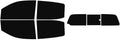 The Tint Effect Precut Window Tint Kit Compatible with Chevrolet Colorado Crew Cab 2015-2022 (Full Truck with 3 piece Slider Rear: 5%) Automotive Film