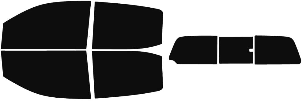 The Tint Effect Precut Window Tint Kit Compatible with Chevrolet Colorado Crew Cab 2015-2022 (Full Truck with 3 piece Slider Rear: 5%) Automotive Film