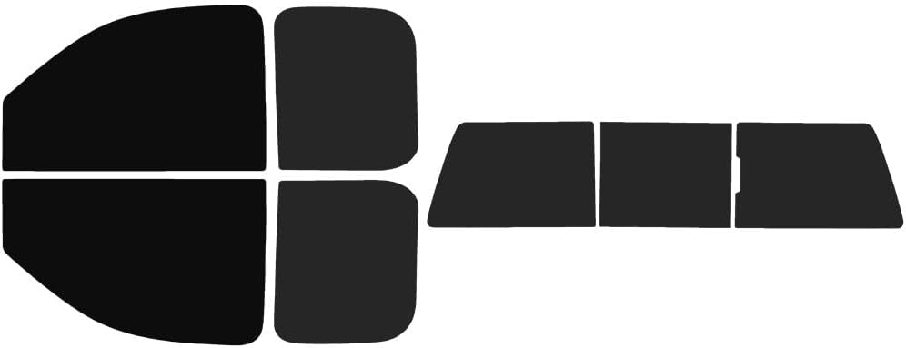 The Tint Effect Precut Window Tint Kit Compatible with GMC Sierra 1500 Double Cab Truck (2007-2013)(Full Truck Includes: 5% Front / 15% Rear and 3 piece Slider) Automotive Film