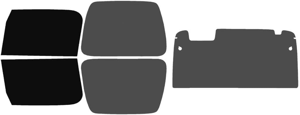 The Tint Effect Precut Window Tint Kit Compatible with Jeep Wrangler TJ Hardtop 2-Door (1996-2006) (Full Includes: 5% Front Doors / 30% Rear Doors and Rear Windshield) Automotive Film