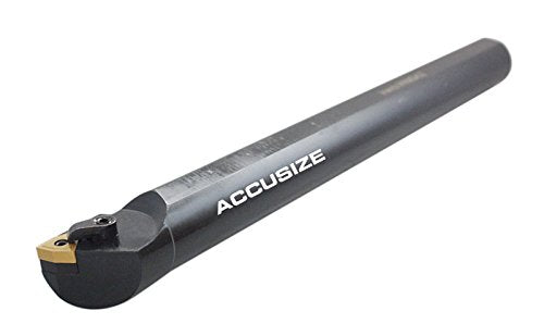 Accusize 1-1/4' x 14' OAL LH S-MWLN Heavy-Duty Boring Bar, 0028-1974 | Left Hand, 1-1/4' Shank, 14' OAL, 1-1/2' Min Bore, WNMG43 Carbide Insert, Oxide Body