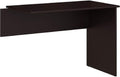 Bush Home Cabot 42W Shell Desk Return in Espresso Oak