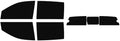 The Tint Effect Precut Window Tint Kit Compatible with Ford Ranger (2024-2026) Crew Cab Truck (with 3 Piece Power Slider Rear: 5%) Automotive Film