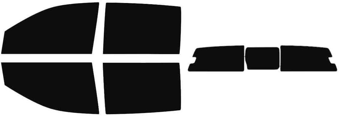 The Tint Effect Precut Window Tint Kit Compatible with Ford Ranger (2024-2026) Crew Cab Truck (with 3 Piece Power Slider Rear: 5%) Automotive Film