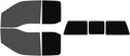 The Tint Effect Precut Window Tint Kit Compatible with Ford F-250 F-350 Super Duty SuperCab Extended Cab Truck (2017-2026)(Full Truck: 30% Front / 5% Rear / 3 piece Slider Rear) Automotive Film