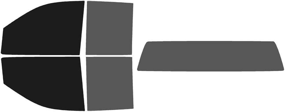 The Tint Effect Precut Window Tint Kit Compatible with GMC Sierra 2500 & 3500 HD Double Cab (2020-2026)(5% Front / 30% Rear/Solid Rear) Automotive Film